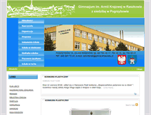 Tablet Screenshot of gimraszkow.edu.pl